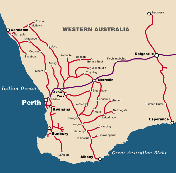 W.A. Network Map